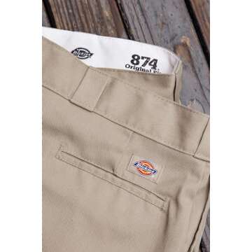 Dickies Men's Original 874 Work Pant, Khaki, 28W x 30L