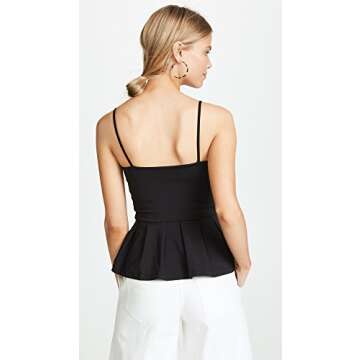 Susana Monaco Women's Casey Top, Black LG