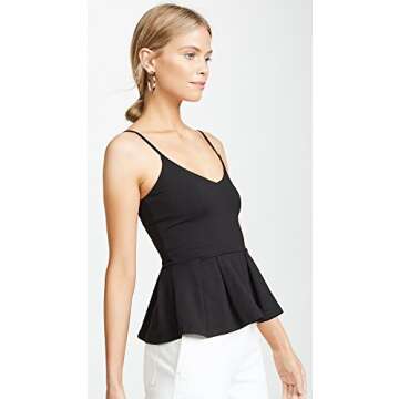 Susana Monaco Women's Casey Top, Black LG