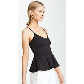 Susana Monaco Women's Casey Top, Black LG