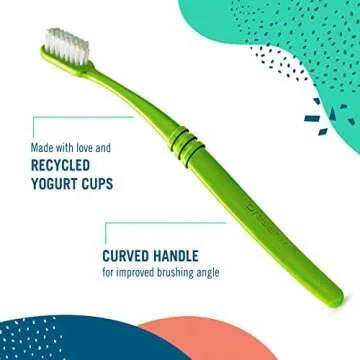 Preserve Eco Friendly Adult Toothbrushes, Made in The USA from Recycled Plastic, Lightweight Package, Ultra Soft Bristles, Colors Vary, 6 Pack