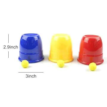 AIMOFAMAG Easy Cups and Balls Magic Trick Set for Beginners
