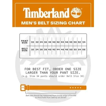 Timberland Men's Classic Leather Belt Dark Brown 40