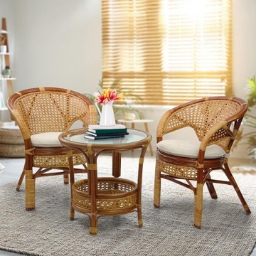 Pelangi Handmade Rattan Chair - Lightweight & Stylish