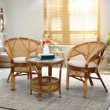 Pelangi Handmade Rattan Chair - Lightweight & Stylish