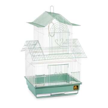 Prevue Hendryx SP1720-4 Shanghai Parakeet Cage, Green and White