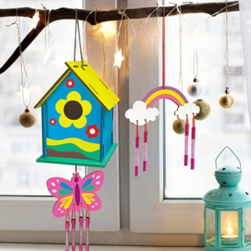 Birdhouse Wind Chime DIY Kit for Kids 3-12 Years