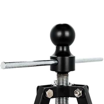 Camco Eaz-Lift Camper & RV Gooseneck Stabilizer Tripod Jack - Reduces Movement on 5th Wheel Trailers - Features Adjustable Height from 30” to 44” - 7,500lb Max Load Capacity (48850)