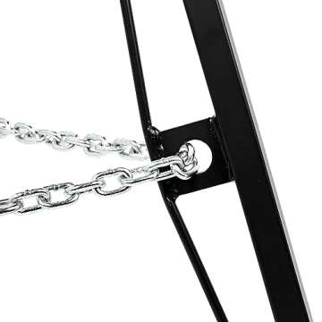 Camco Eaz-Lift Camper & RV Gooseneck Stabilizer Tripod Jack - Reduces Movement on 5th Wheel Trailers - Features Adjustable Height from 30” to 44” - 7,500lb Max Load Capacity (48850)