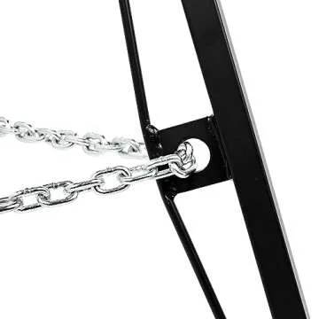 Camco Eaz-Lift Camper & RV Gooseneck Stabilizer Tripod Jack - Reduces Movement on 5th Wheel Trailers - Features Adjustable Height from 30” to 44” - 7,500lb Max Load Capacity (48850)