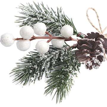 12 Pieces Artificial Pine Picks for Christmas & Crafts