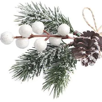 12 Pieces Artificial Pine Picks for Christmas & Crafts