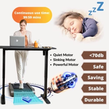 Compact Egofit Walker Pro Treadmill for Home or Office