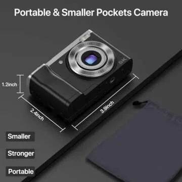 56MP 5K Digital Camera with 10X Zoom and Dual Cameras