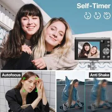 56MP 5K Digital Camera with 10X Zoom and Dual Cameras