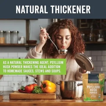 Viva Naturals Organic Psyllium Husk Powder - 24 oz Fiber Supplement