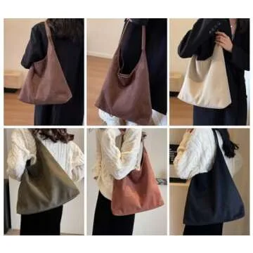 Vintage Suede Tote Bag for Women - Chic & Spacious