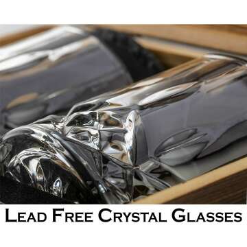 Whiskey Stones & Glasses Gift Set for Men | Rustic Mixology