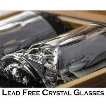 Whiskey Stones & Glasses Gift Set for Men | Rustic Mixology