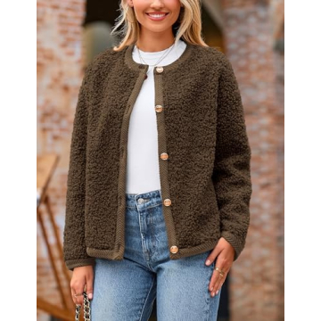 Stylish PRETTYGARDEN Faux Fur Shearling Coat - Women's Outerwear