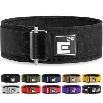 Self-Locking Weight Lifting Belt - Premium Weightlifting Belt for Serious Functional Fitness, Weight...