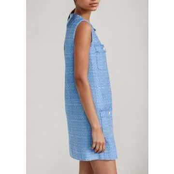 Kedera Women's Elegant Tweed Mini Dress for All Occasions