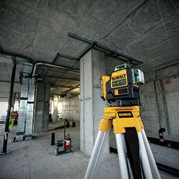 DEWALT 12V MAX Laser Level, Green Line Laser, 3-Way, 360 Degree Professional Laser, Cordless/Rechargeable (DW089LG)