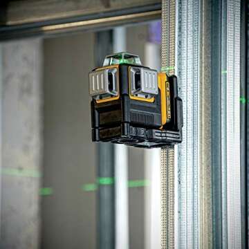DEWALT 12V MAX Laser Level, Green Line Laser, 3-Way, 360 Degree Professional Laser, Cordless/Rechargeable (DW089LG)