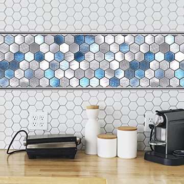 Art3dwallpanels 10 Ft Peel Stick Trim for Backsplash