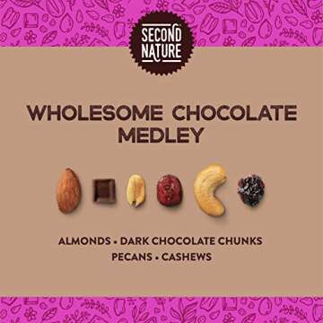 Second Nature Wholesome Medley Trail Mix - Healthy Nuts Snacks Blend - 30 oz Resealable Pouch