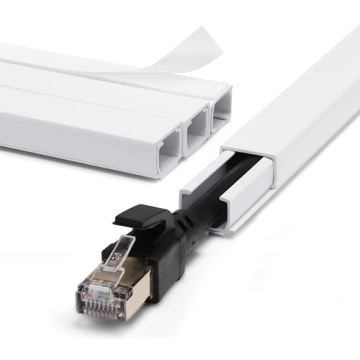 ZhiYo Cord Hider Wall for One Cord, 68in Cord Covers for Wires on Wall, Easy Install Cable Cover Wal...