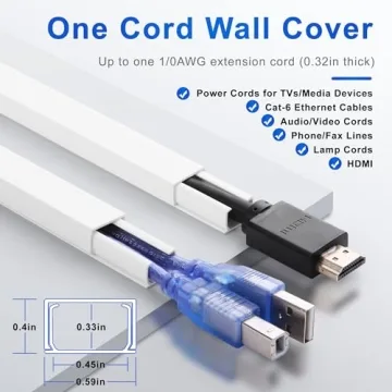 ZhiYo Cord Cover Wall for Elegant Cable Management
