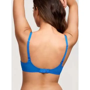 DOBREVA Women's Sexy Lace Bra Underwire Balconette