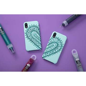 Tulip Dazzling Glitter Jewels Fabric Paint Set for Crafts