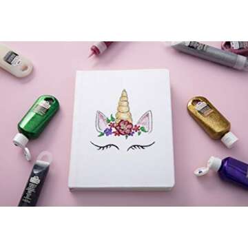 Tulip Dazzling Glitter Jewels Fabric Paint Set for Crafts