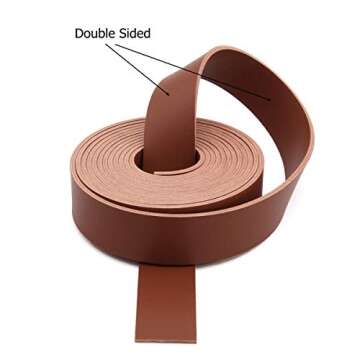Handmade udio Faux Leather Strip for Crafting 1" Wide