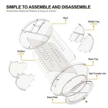 Makeup Organizer 360 Degree Rotating Adjustable Cosmetic Storage Organizer Large Skin Care Cosmetic Display Cases Perfume Jewelry Organizer for Bathroom Dresser Countertop (Clear)