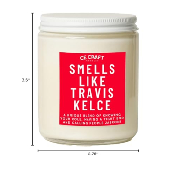 Travis Kelce Candle - Perfect for Chiefs Fans