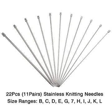 KOKNIT 22PCS Knitting Needle Set for All Craft Lovers