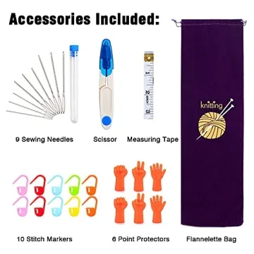 KOKNIT 22PCS Knitting Needle Set for All Craft Lovers