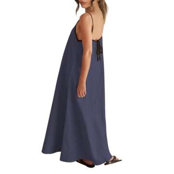 Shy Velvet Summer Linen Maxi Dress for Women