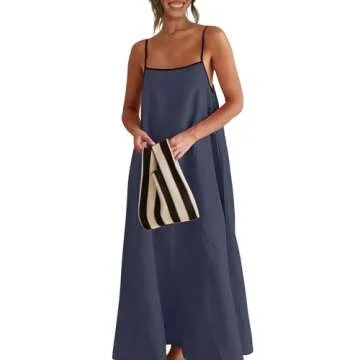 Shy Velvet Summer Linen Maxi Dress for Women