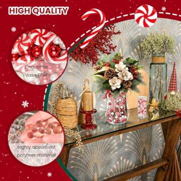 DomeStar Christmas Vase Fillers for Holiday Decor