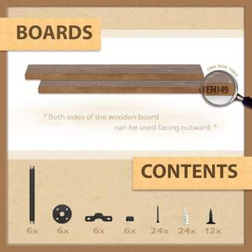 TEN49 Industrial Rustic Wood Wall Shelf - 60" Espresso Real Wooden Shelving w/ 1.8" Extra Thickness - Modern Interior Decor Floating Shelves w/ Pipe Brackets - Farmhouse Style Bookshelf - Set of 2