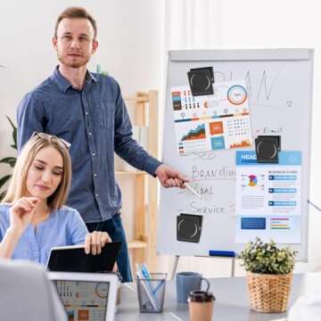 FINDMAG Magnetic Clips, 2.2 Inch Extra Large Magnetic Clips Heavy Duty, Lock Accessories, School Supplies, Strong Magnetic Clips for Classroom, Refrigerator, Whiteboard, Office (Black, 4 Pack)