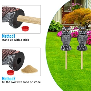 Hedoc Owl Decoys - Effective Garden Bird Deterrents