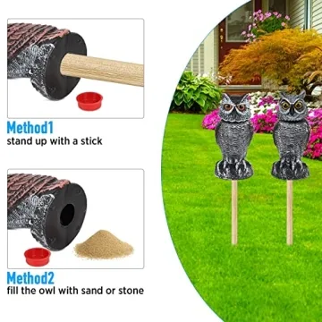 Hedoc Owl Decoys - Effective Garden Bird Deterrents