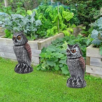 Hedoc Owl Decoys - Effective Garden Bird Deterrents