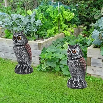 Hedoc Owl Decoys - Effective Garden Bird Deterrents