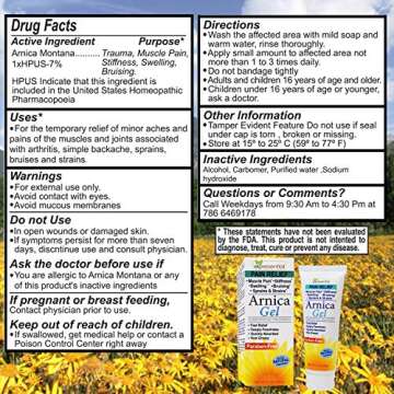 Arnica Montana Pain Relief (Arnica Gel 4.1oz)
